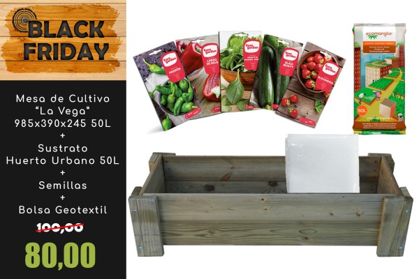 PACK MESA DE CULTIVO "LA VEGA" 985X390X245 50L